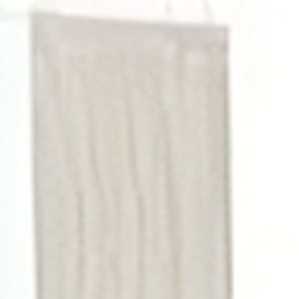 Beige Wood Framed Mounted Dresser Mirror - 41-inch