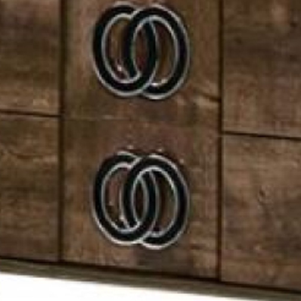 Walnut Wood Nightstand - 20-inch