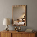 Natural Wood Framed Accent Mirror - 41-inch
