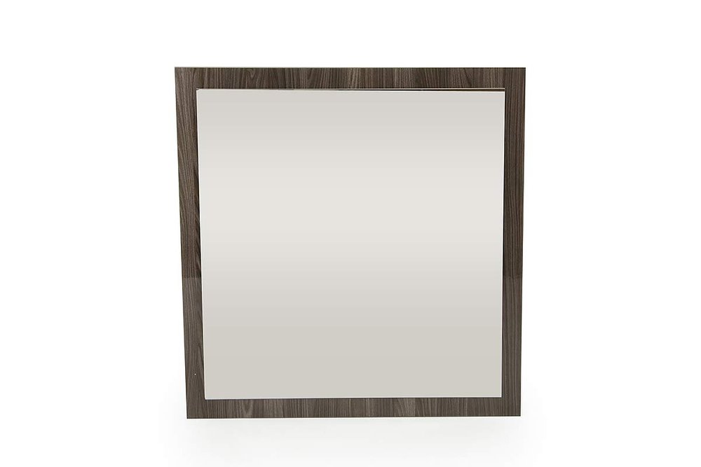 Gray Square Framed Mounted Accent Mirror - 41-inch