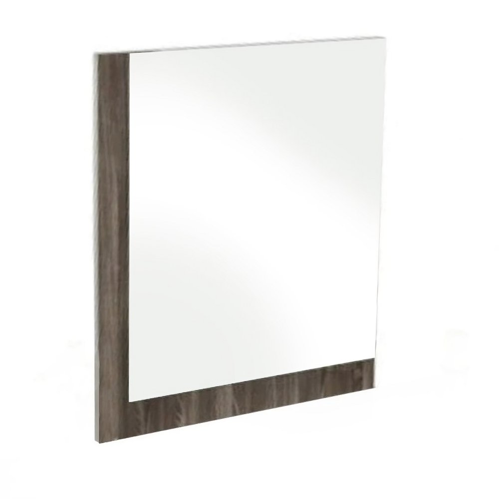 Ebony Wood Framed Mounted Dresser Mirror - 41-inch