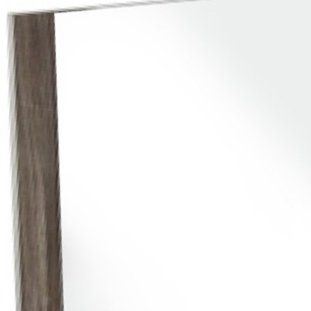 Ebony Wood Framed Mounted Dresser Mirror - 41-inch