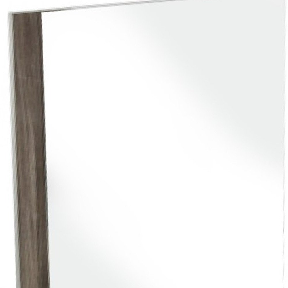 Ebony Wood Framed Mounted Dresser Mirror - 41-inch