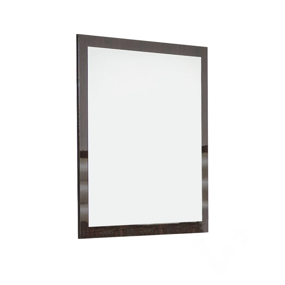 Ebony Wood Framed Mounted Dresser Mirror - 41-inch