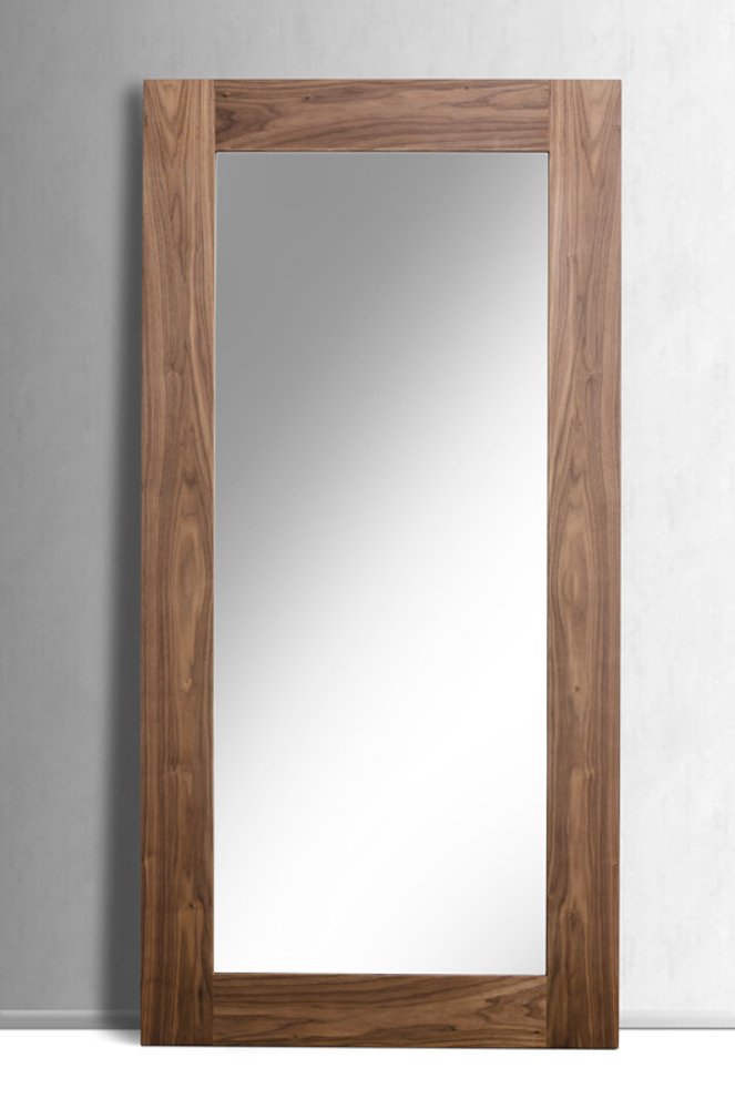 Brown Framed Leaning Full Length Hanging Mirror - 79-inch