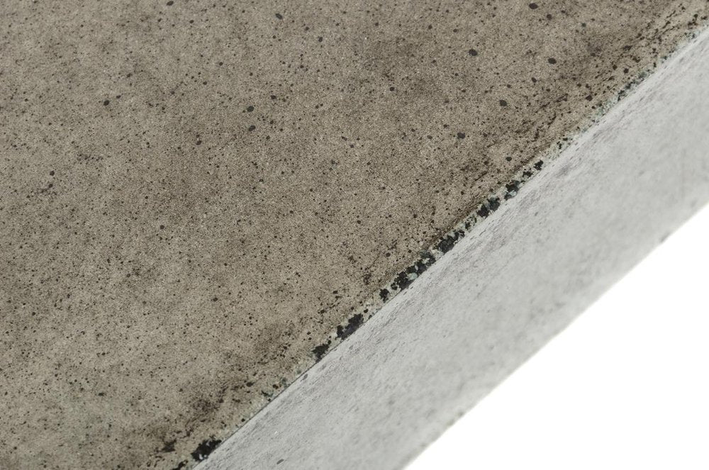Gray and Dark Gray Concrete Square Block Coffee Table - 43-inch
