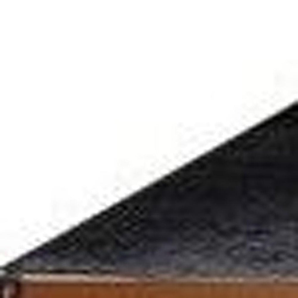 Black and Gold Wood Pedestal Base Dining Table - 95-inch