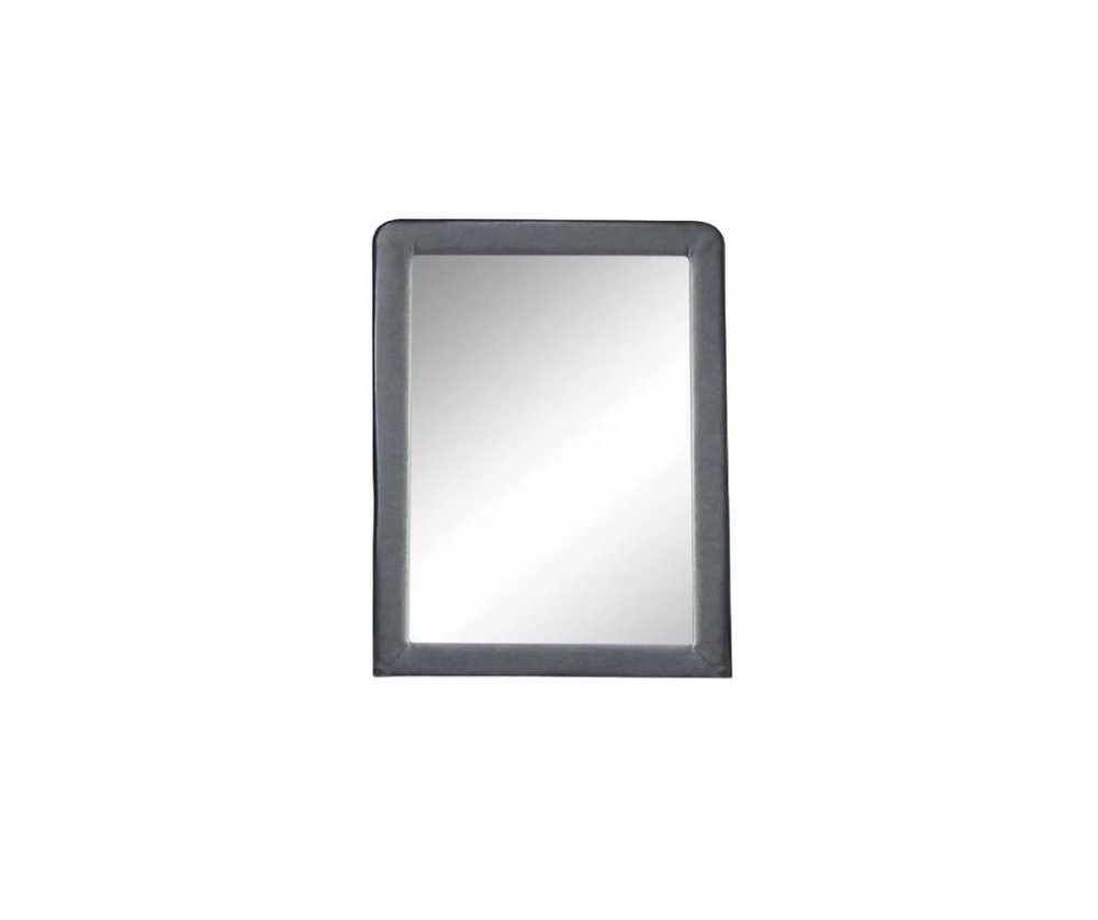 Light Gray Framed Mirror - 36-inch