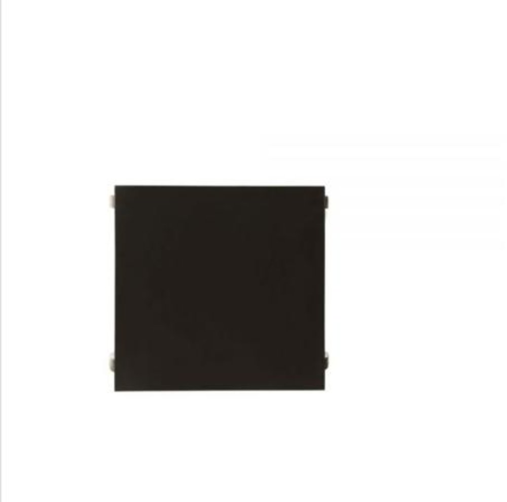 Black Wood Bow Leg End Table with Two Shelves - 23-inch