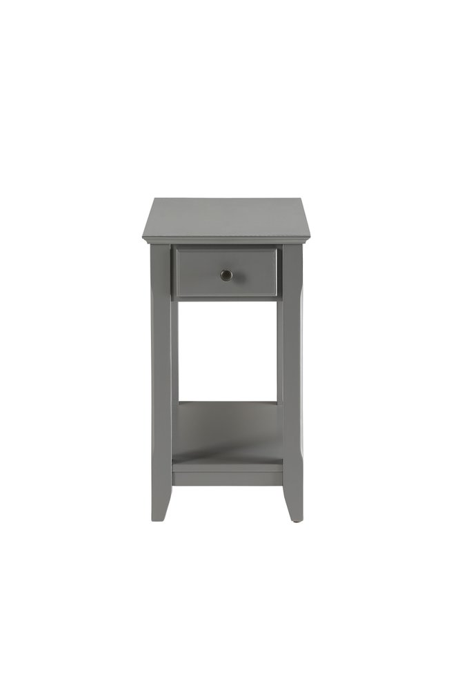 Brown Solid Wood End Table - 23-inch