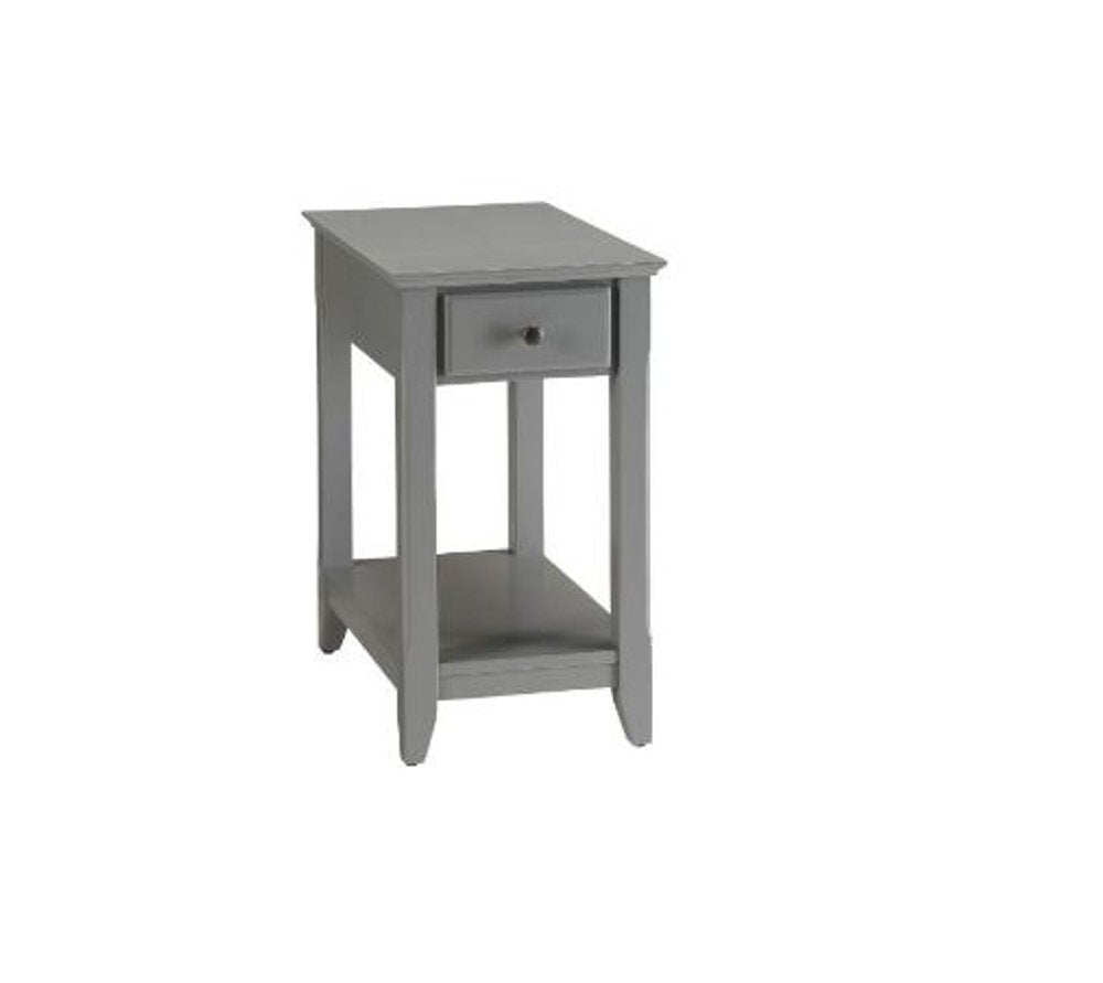 Brown Solid Wood End Table - 23-inch