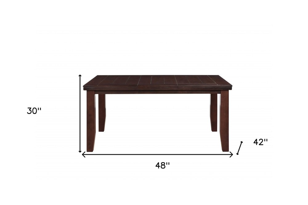 Dark Brown Dining Table - 48-inch