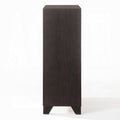 Espresso Solid Wood Five Drawer Dresser - 31-inch