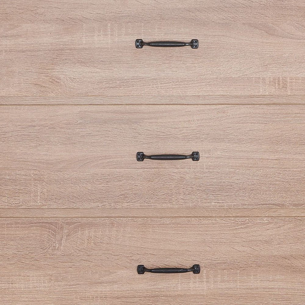 Oak Wood Five Drawer Dresser - 31-inch