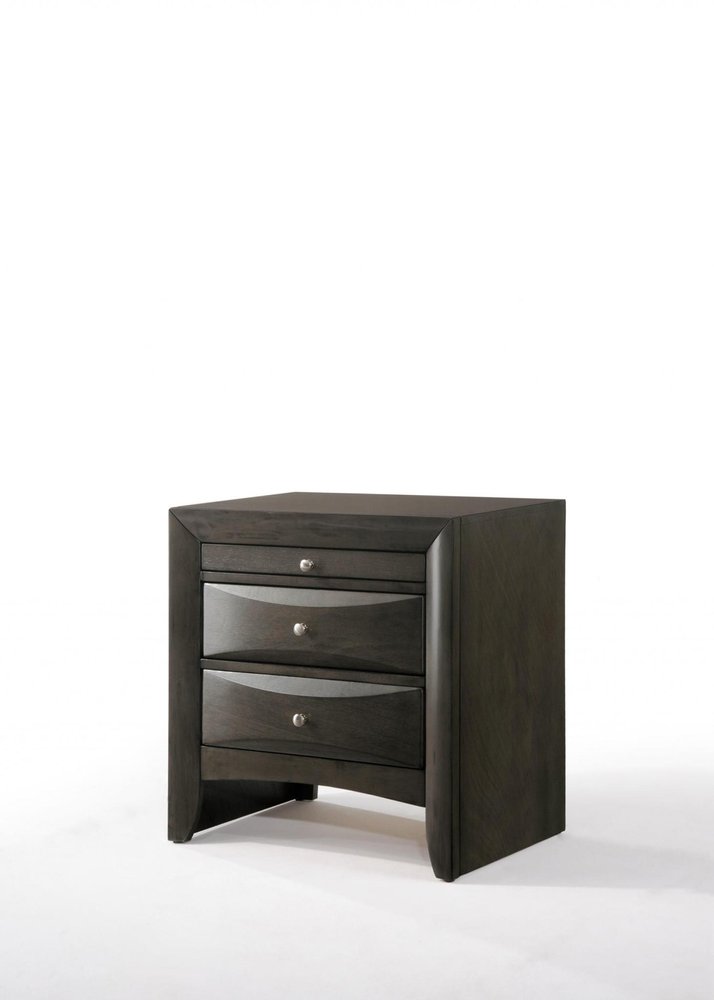 Solid Wood Two Drawer Nightstand - 25-inch