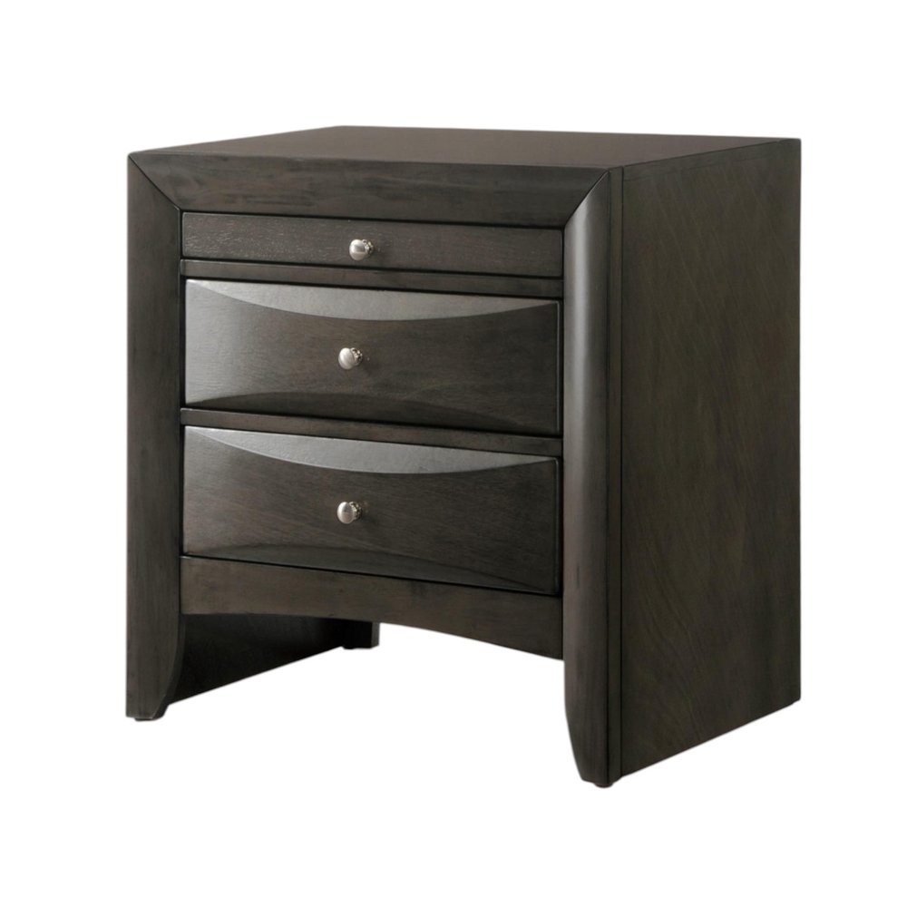 Solid Wood Two Drawer Nightstand - 25-inch