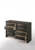 Gray Solid Wood Standard Dresser/chest - 59-inch