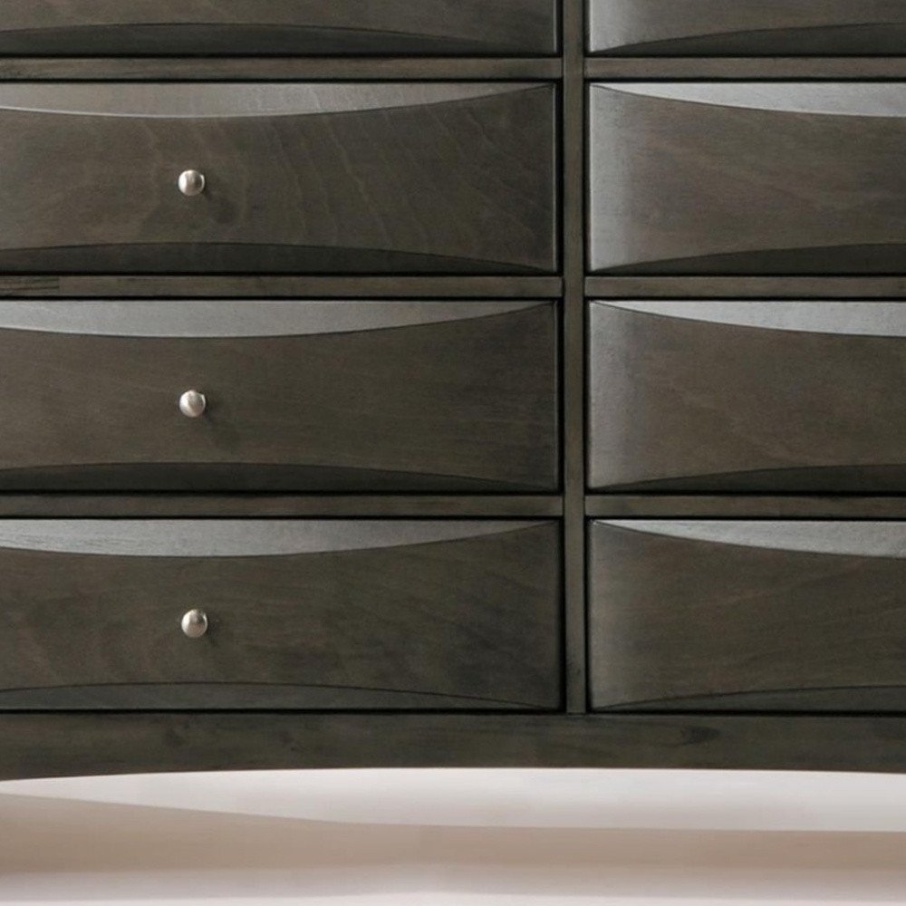 Gray Solid Wood Standard Dresser/chest - 59-inch