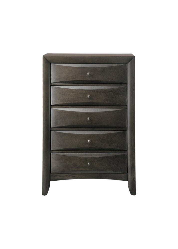 Gray Solid Wood Standard Dresser/chest - 59-inch