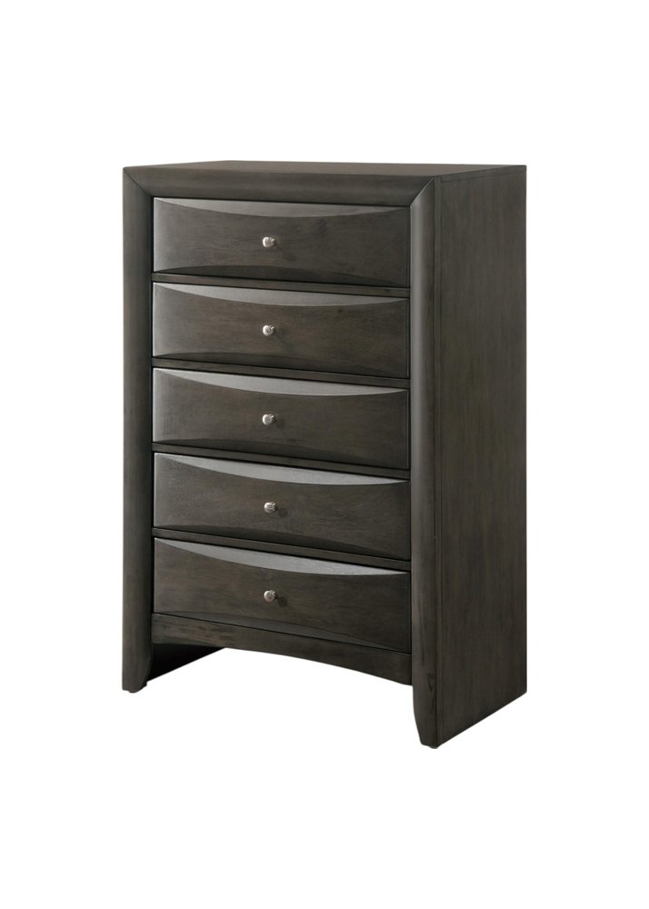 Gray Solid Wood Standard Dresser/chest - 59-inch