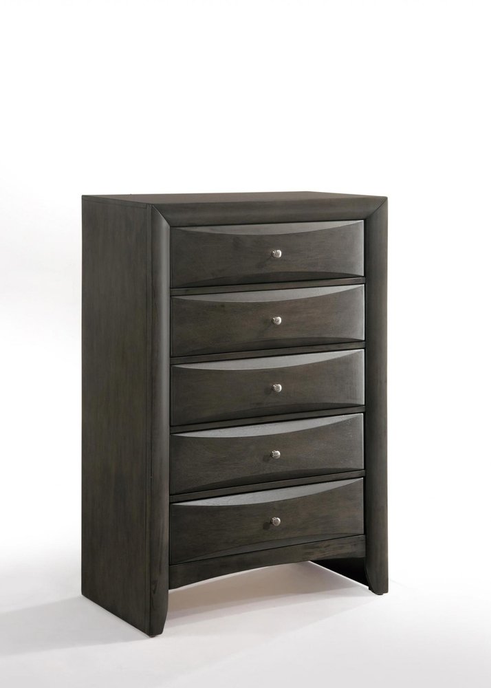 Gray Solid Wood Standard Dresser/chest - 59-inch