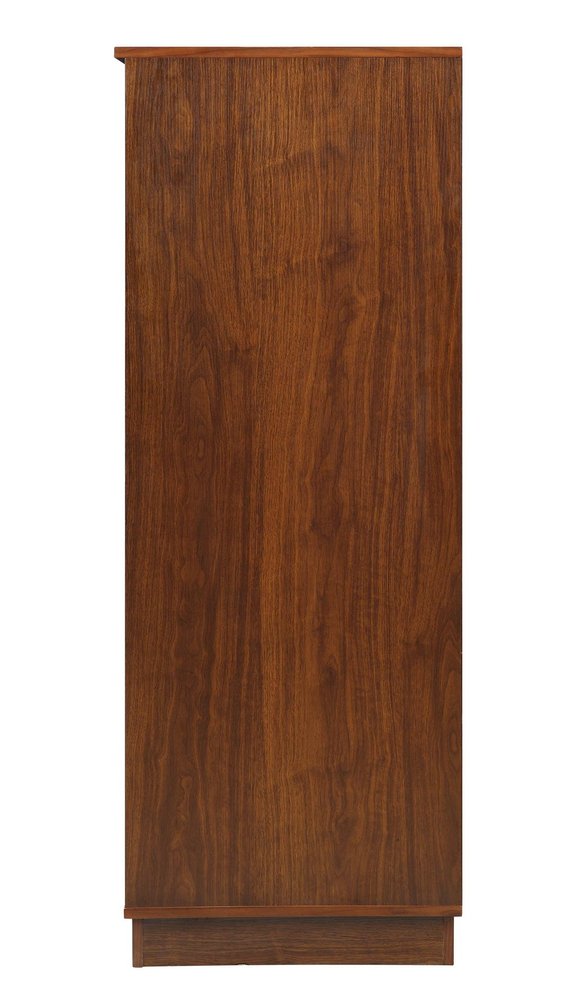 Brown and Black Wood Bar Cabinet with Three Drawers - 52-inch