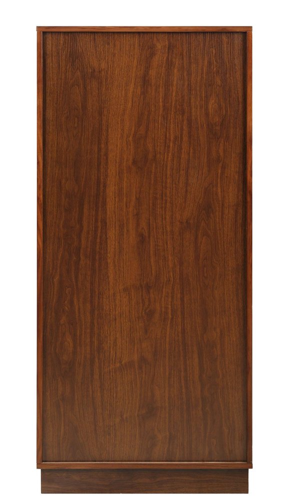 Brown and Black Wood Bar Cabinet with Three Drawers - 52-inch
