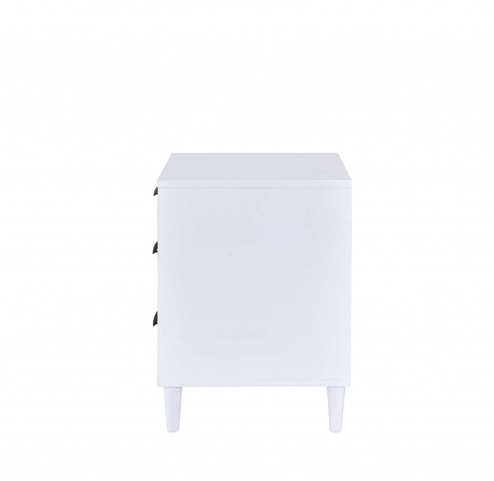 Brown Three Drawers Nightstand - 21-inch