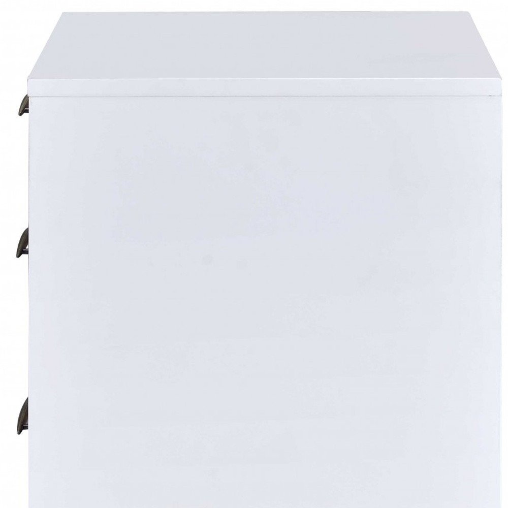Brown Three Drawers Nightstand - 21-inch