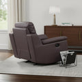 Brown Fascinating Leather Reclining Chair - 41-inch