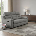 Grey Fascinating Leather Reclining Chair. - 41-inch