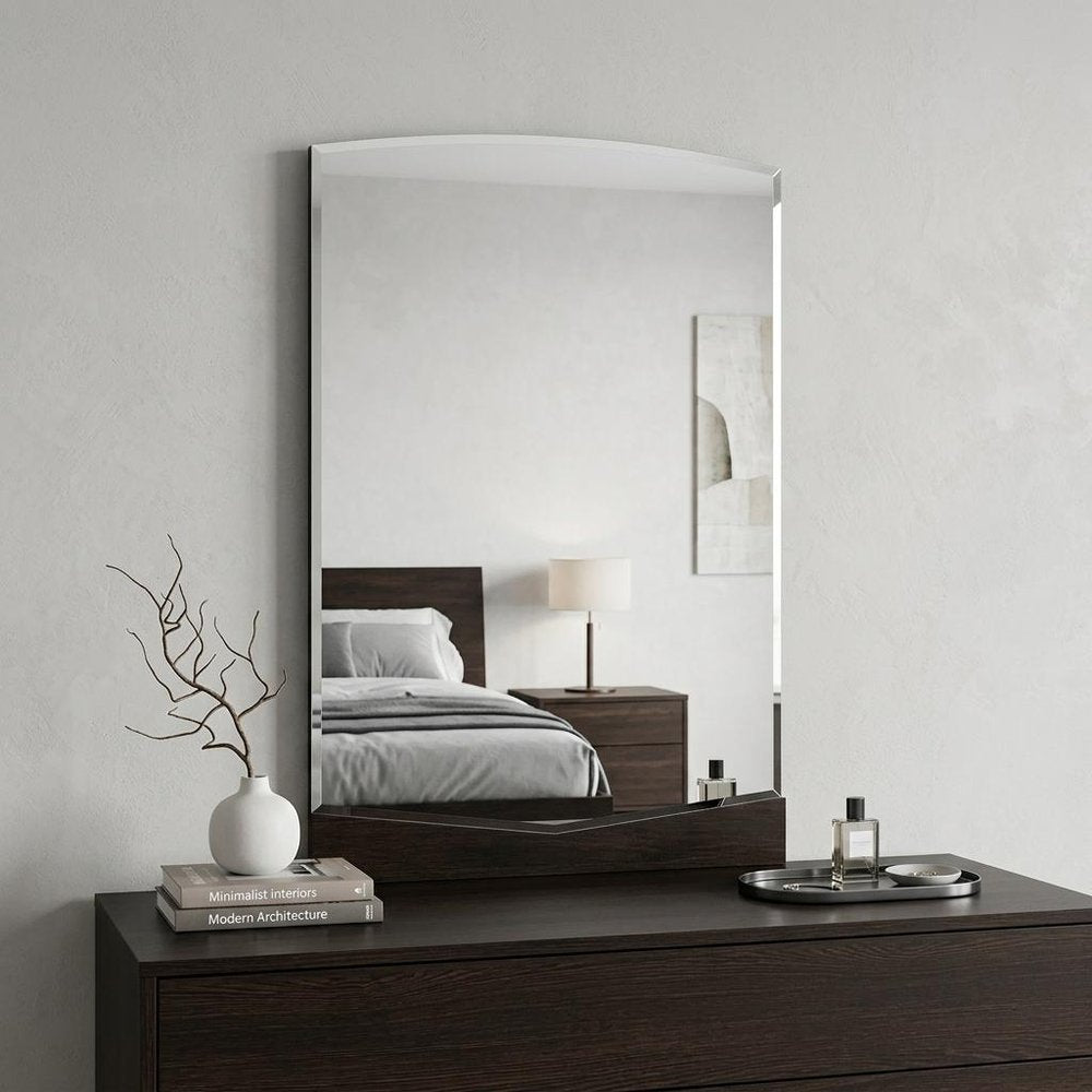 Dark Brown Dresser Mirror - 43-inch
