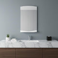 White Dresser Mount Frameless Bathroom Vanity Mirror - 43-inch