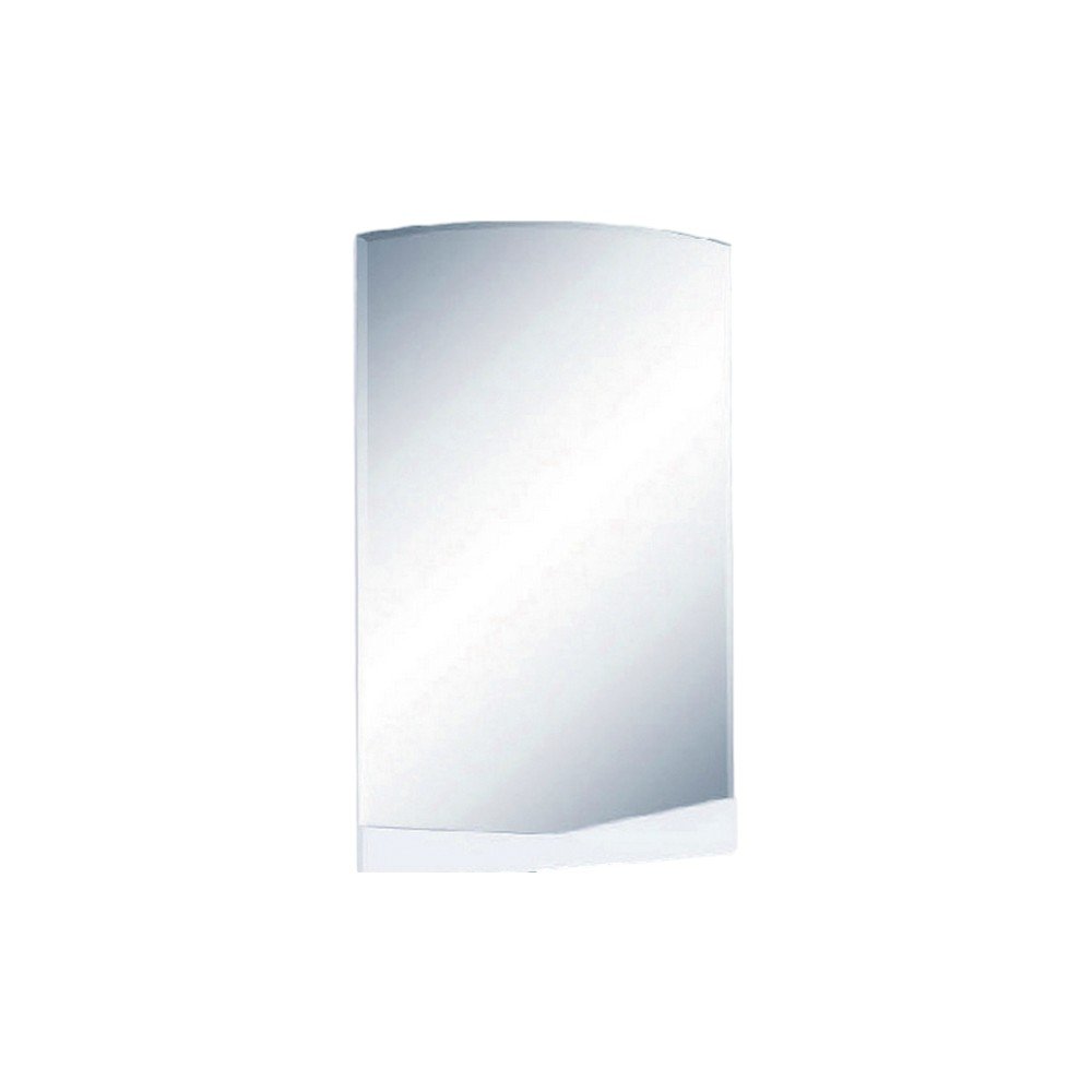 White Dresser Mount Frameless Bathroom Vanity Mirror - 43-inch