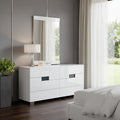 Superb White High Gloss Dresser - 30-inch