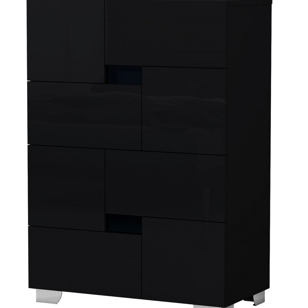 Superb Black High Gloss Chest - 44-inch