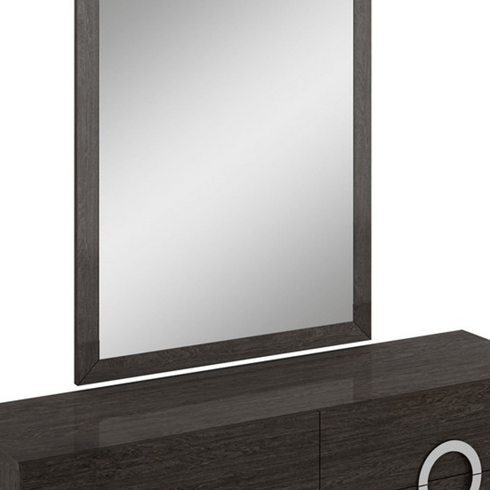 Refined Grey High Gloss Dresser - 31-inch