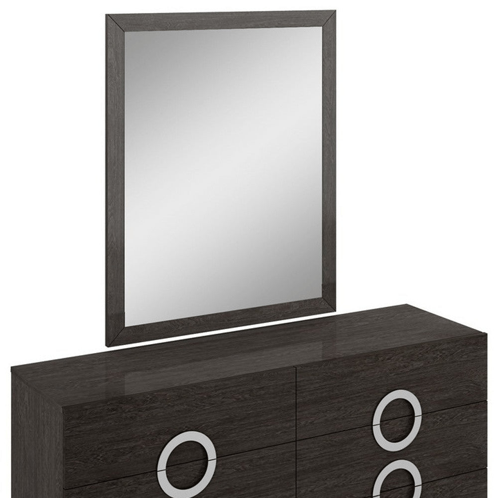 Refined Grey High Gloss Dresser - 31-inch