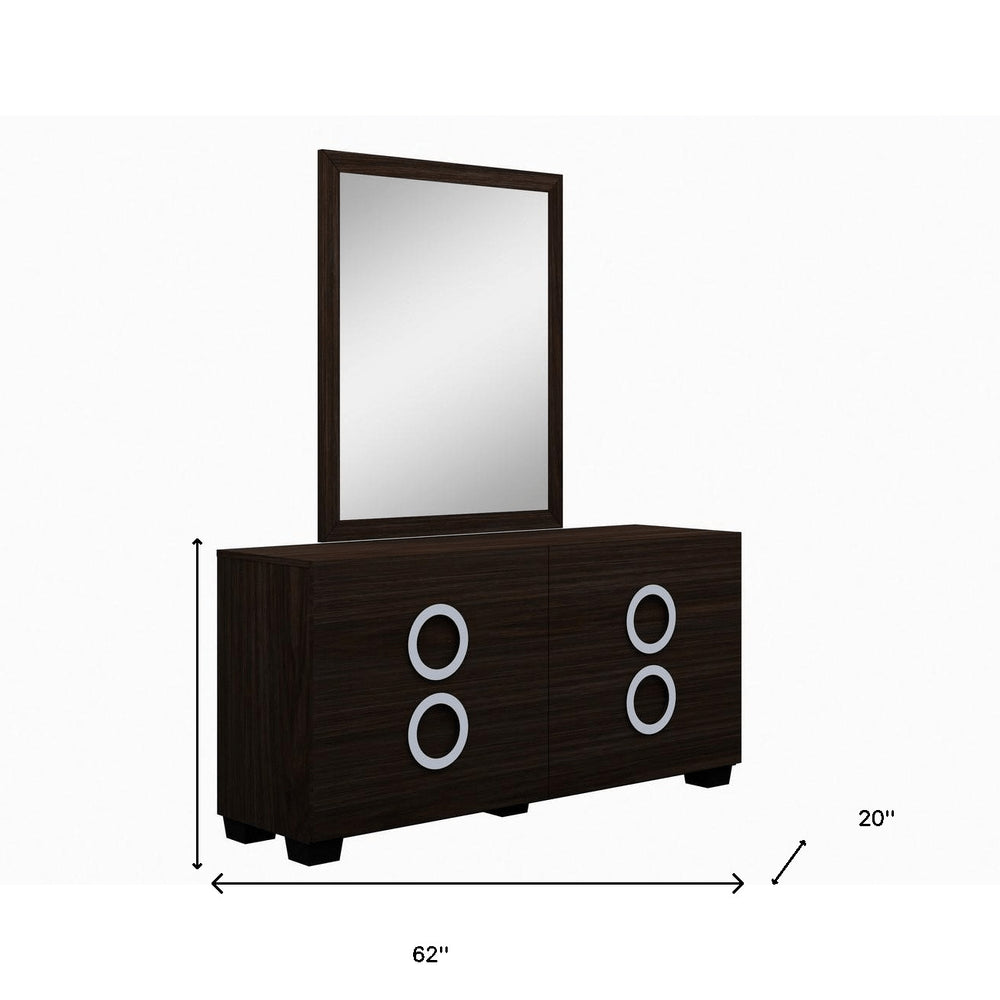 Refined Grey High Gloss Dresser - 31-inch