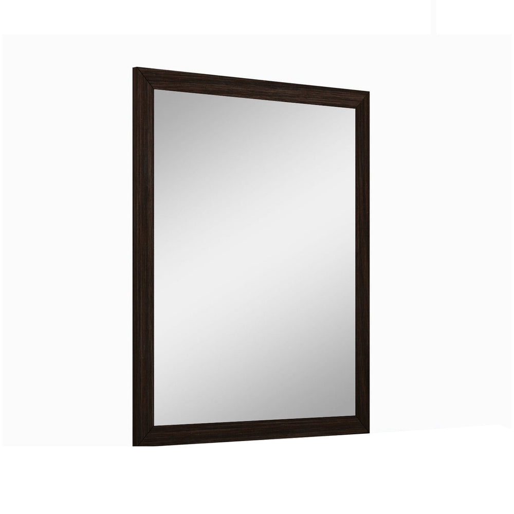 Dark Brown Framed Dresser Mirror - 43-inch