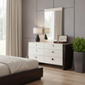 Refined Beige High Gloss Dresser - 34-inch