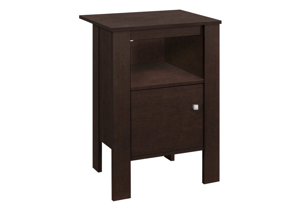 Espresso Wood Nightstand - 24-inch