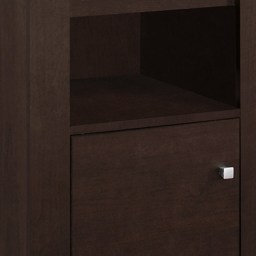 Espresso Wood Nightstand - 24-inch