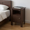Espresso Wood Nightstand - 24-inch