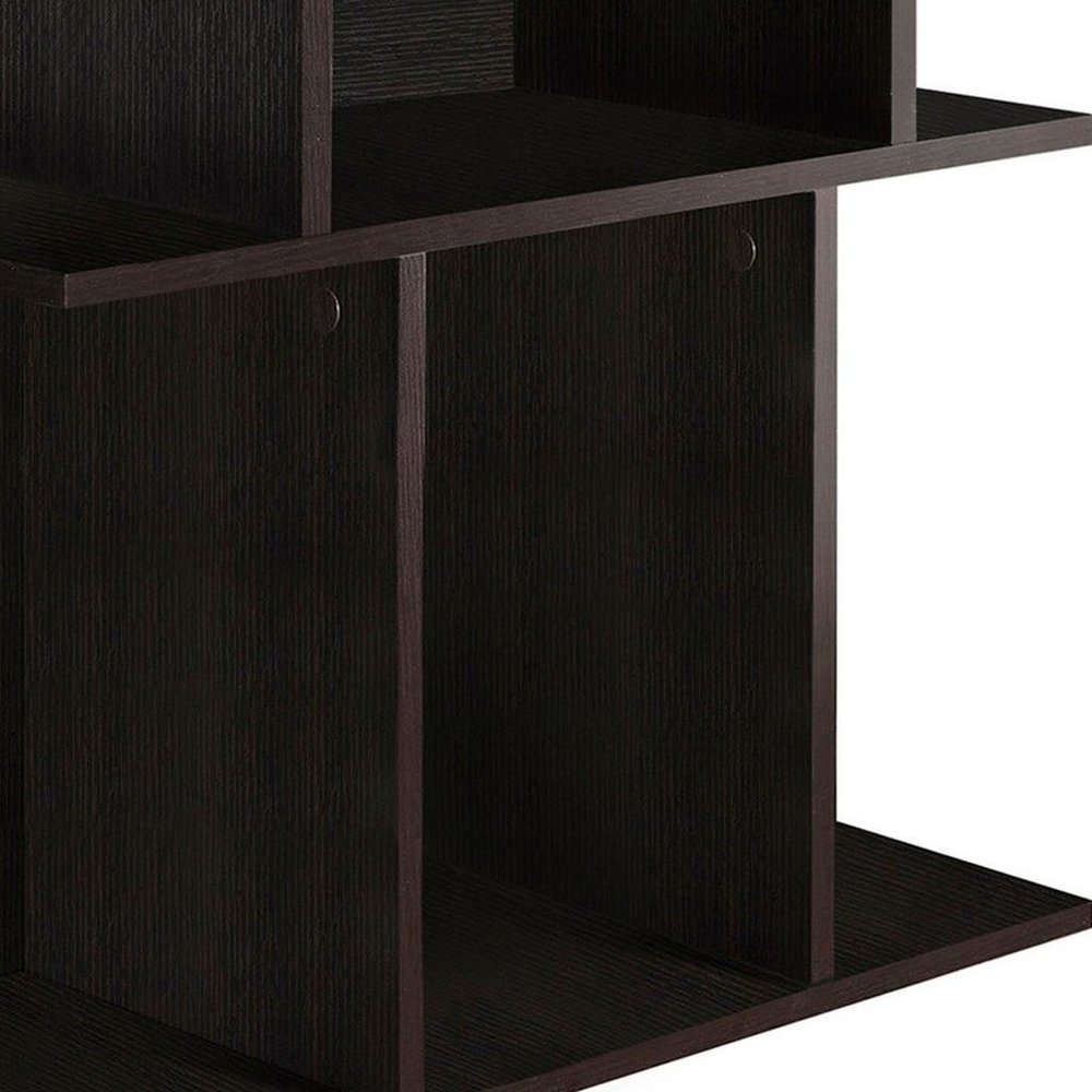 Brown Wood End Table with 6 - 24-inch