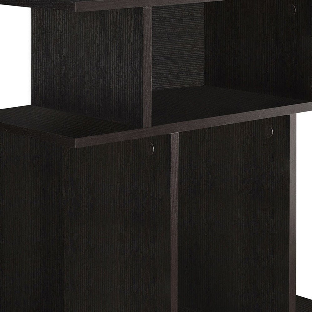 Brown Wood End Table with 6 - 24-inch