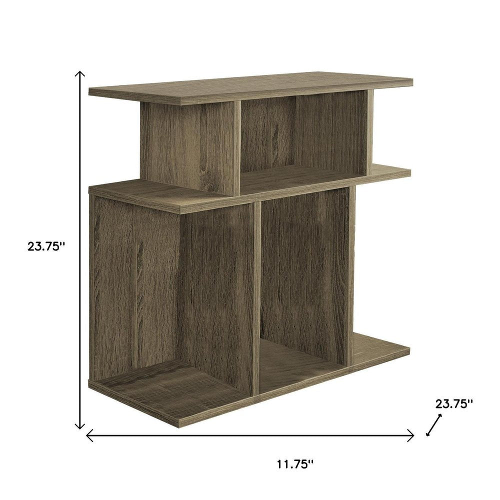 Deep Taupe End Table with 6 - 24-inch