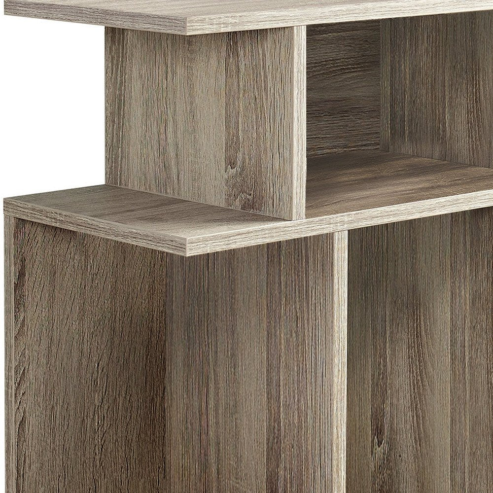 Deep Taupe End Table with 6 - 24-inch