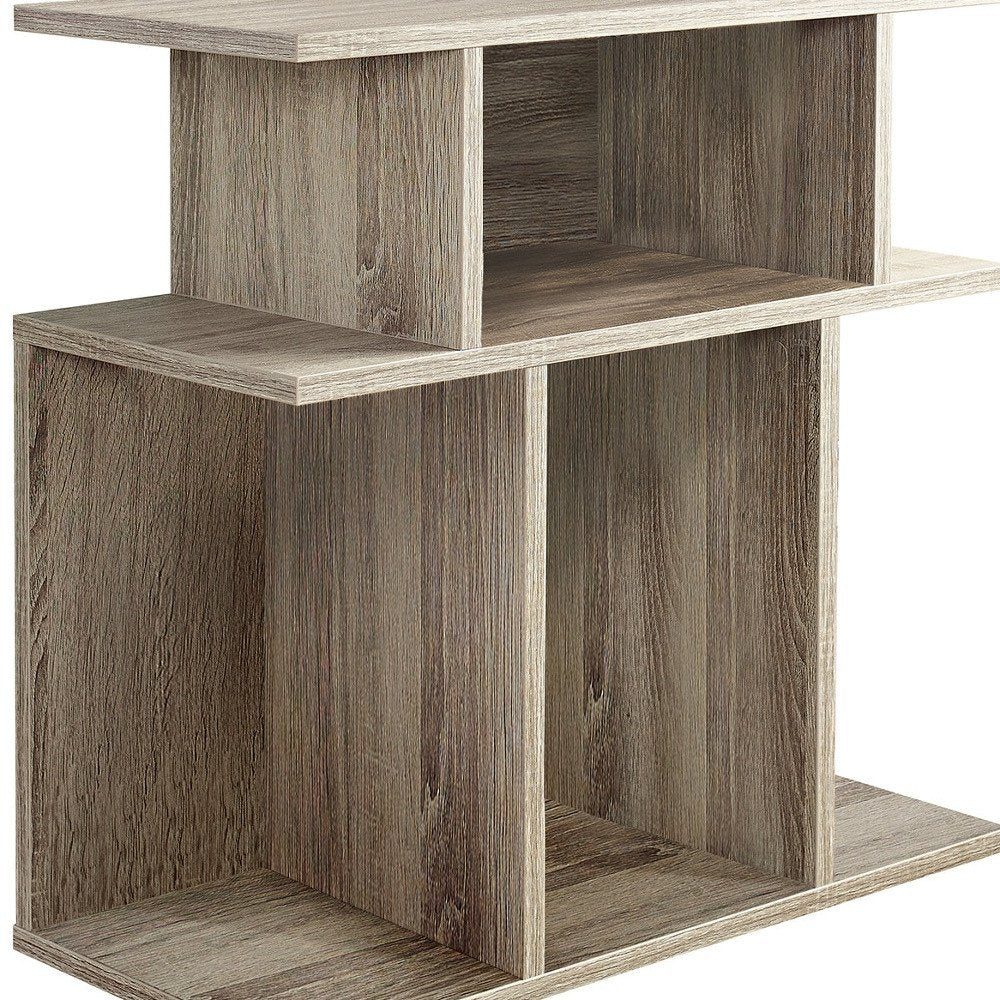 Deep Taupe End Table with 6 - 24-inch