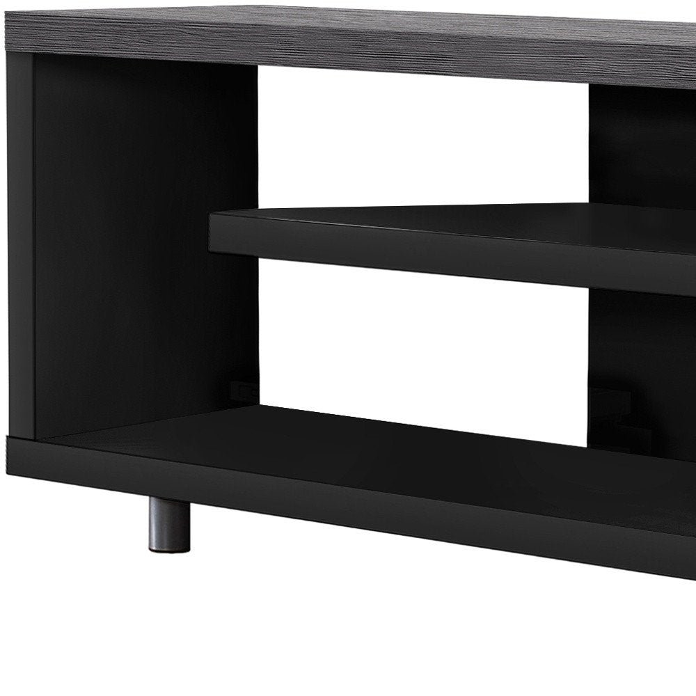 Dark Brown Cabinet Enclosed Storage TV Stand - 60-inch